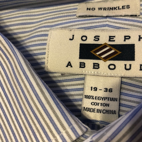 Joseph Abboud Men's Blue Striped Shirt - Picture 1 of 3